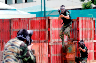 paintballing